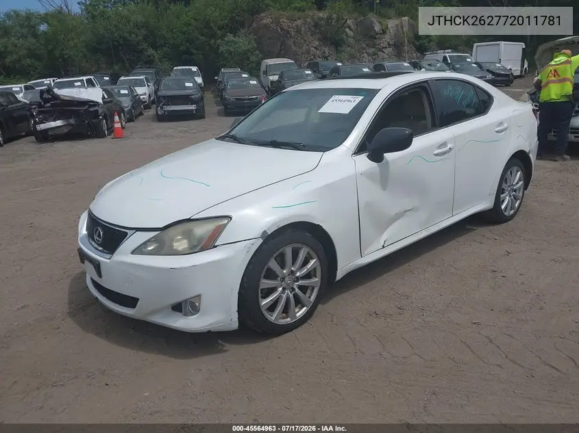2007 Lexus Is 250 VIN: JTHCK262772011781 Lot: 45564963