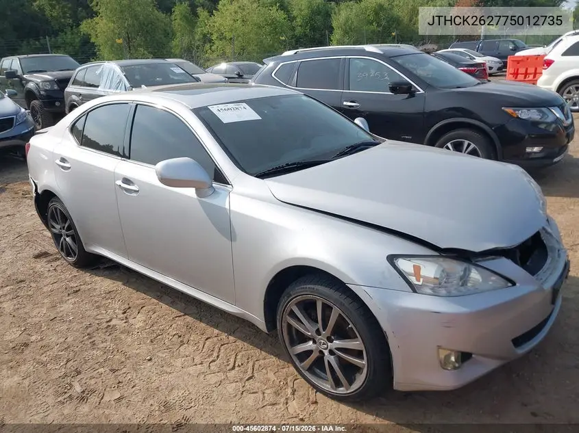 2007 Lexus Is 250 VIN: JTHCK262775012735 Lot: 45602874