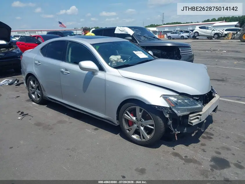2007 Lexus Is 350 VIN: JTHBE262875014142 Lot: 45633080