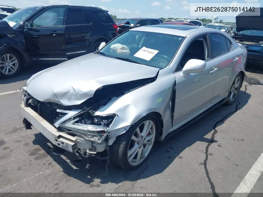 2007 Lexus Is 350 VIN: JTHBE262875014142 Lot: 45633080