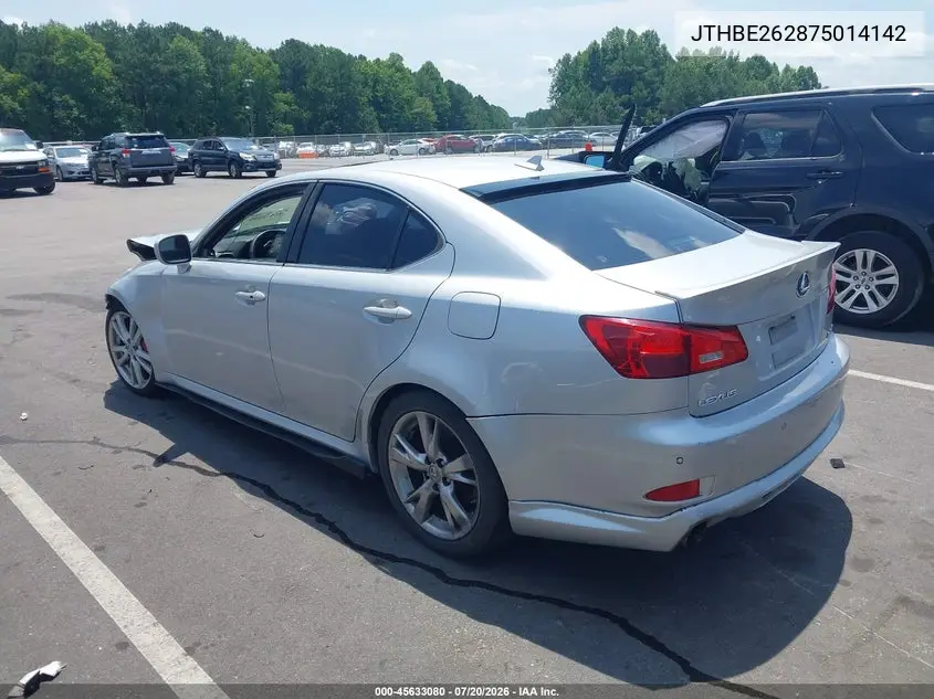 2007 Lexus Is 350 VIN: JTHBE262875014142 Lot: 45633080