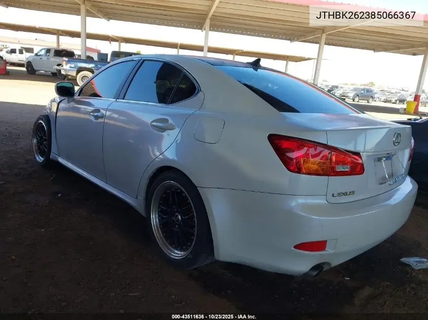 JTHBK262385066367 2008 Lexus Is 250