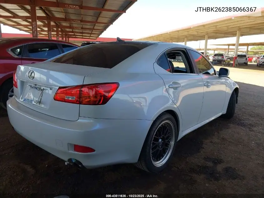 JTHBK262385066367 2008 Lexus Is 250