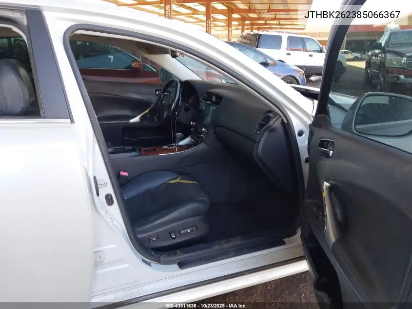 JTHBK262385066367 2008 Lexus Is 250