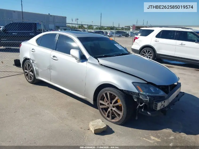 JTHBE262585019574 2008 Lexus Is 350
