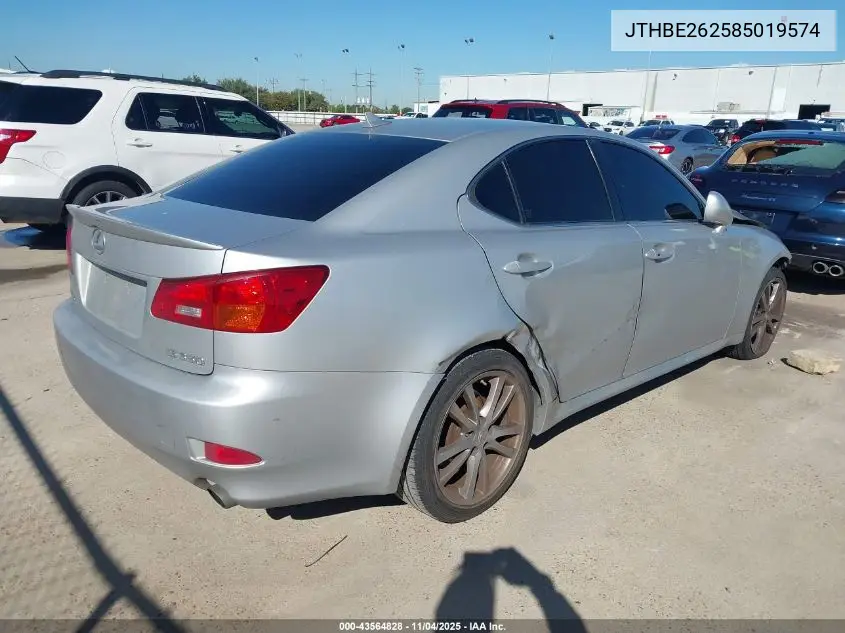 JTHBE262585019574 2008 Lexus Is 350