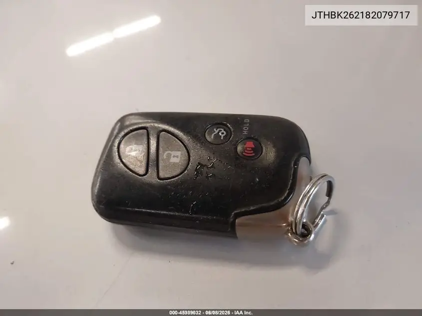 JTHBK262182079717 2008 Lexus Is 250