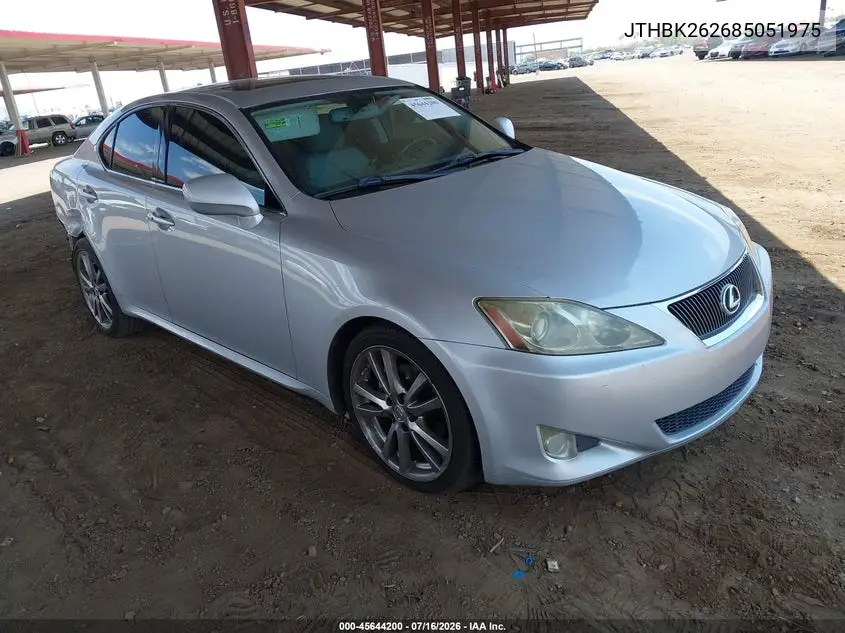 2008 Lexus Is 250 VIN: JTHBK262685051975 Lot: 45644200