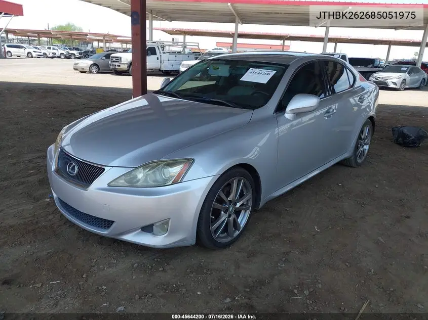 2008 Lexus Is 250 VIN: JTHBK262685051975 Lot: 45644200