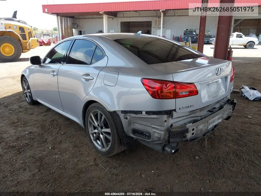 2008 Lexus Is 250 VIN: JTHBK262685051975 Lot: 45644200