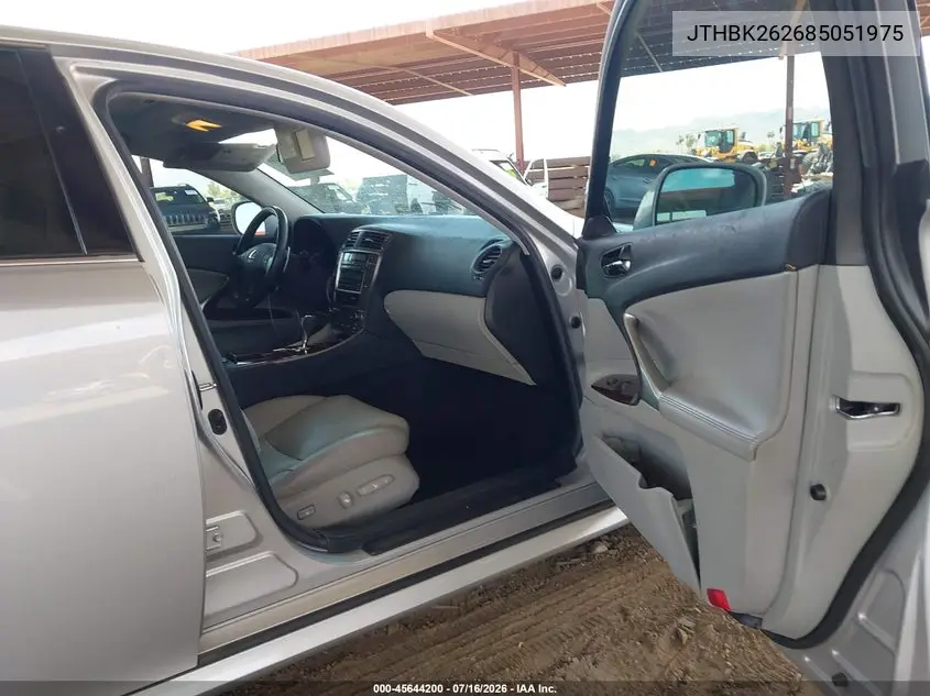 2008 Lexus Is 250 VIN: JTHBK262685051975 Lot: 45644200