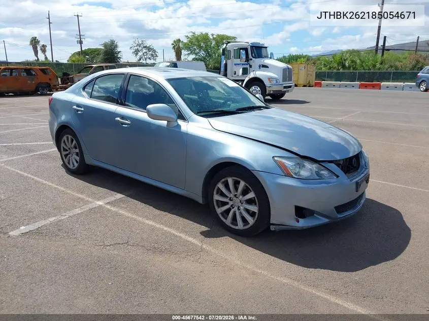 2008 Lexus Is 250 VIN: JTHBK262185054671 Lot: 45677542