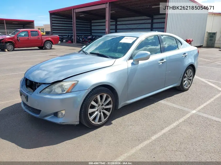 2008 Lexus Is 250 VIN: JTHBK262185054671 Lot: 45677542