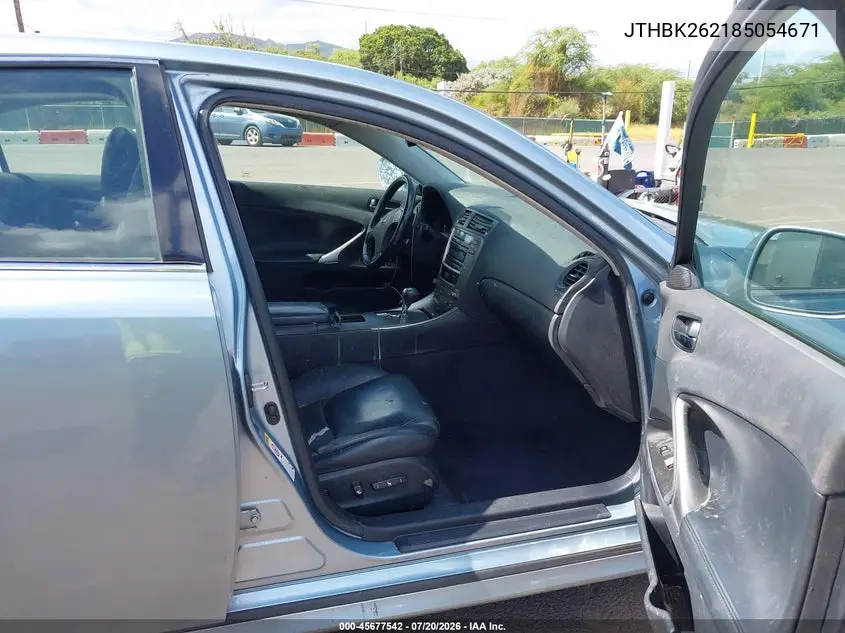 2008 Lexus Is 250 VIN: JTHBK262185054671 Lot: 45677542