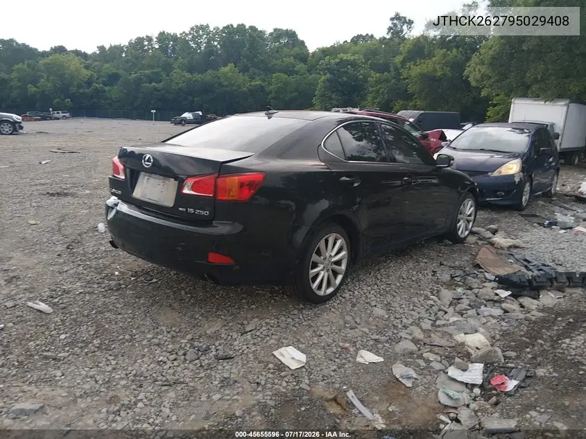 2009 Lexus Is 250 VIN: JTHCK262795029408 Lot: 45655596