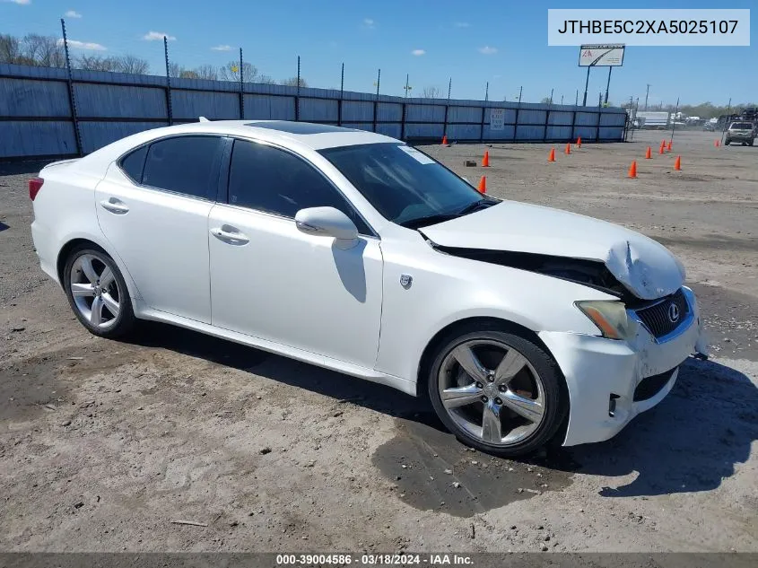 2010 Lexus Is 350 VIN: JTHBE5C2XA5025107 Lot: 39004586