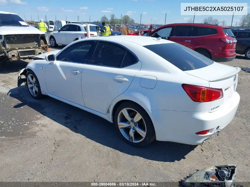 2010 Lexus Is 350 VIN: JTHBE5C2XA5025107 Lot: 39004586
