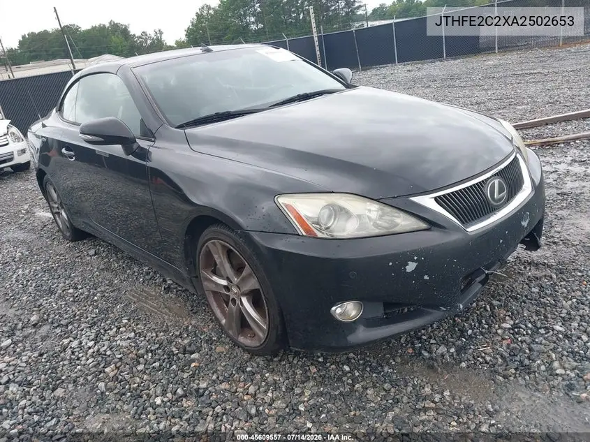2010 Lexus Is 350C VIN: JTHFE2C2XA2502653 Lot: 45609557