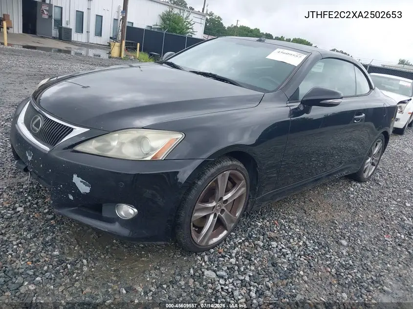2010 Lexus Is 350C VIN: JTHFE2C2XA2502653 Lot: 45609557