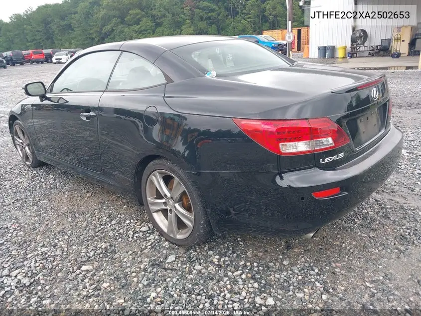 2010 Lexus Is 350C VIN: JTHFE2C2XA2502653 Lot: 45609557