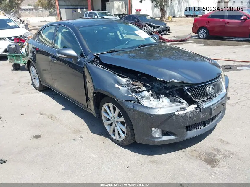 2010 Lexus Is 250 VIN: JTHBF5C23A5128205 Lot: 45660562