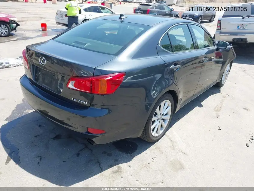 2010 Lexus Is 250 VIN: JTHBF5C23A5128205 Lot: 45660562