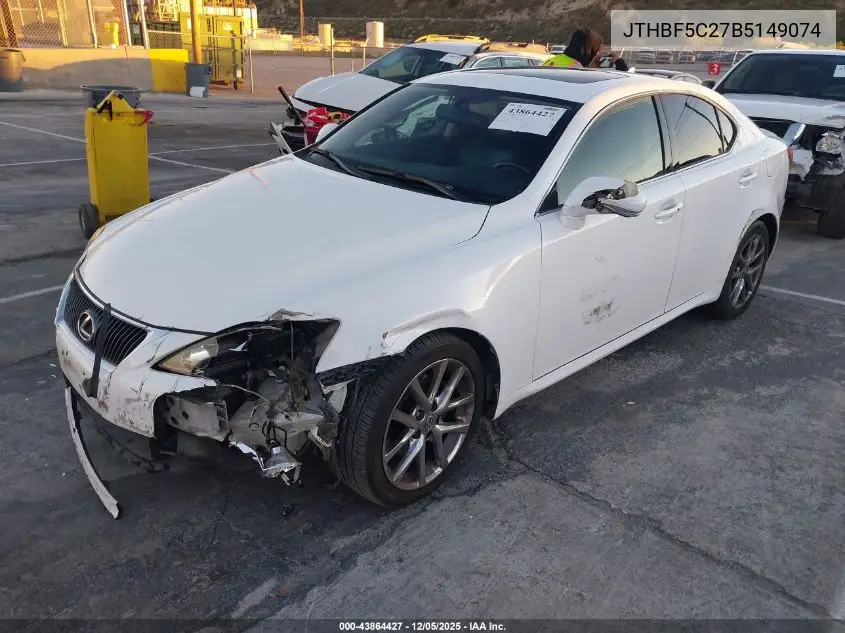 JTHBF5C27B5149074 2011 Lexus Is 250