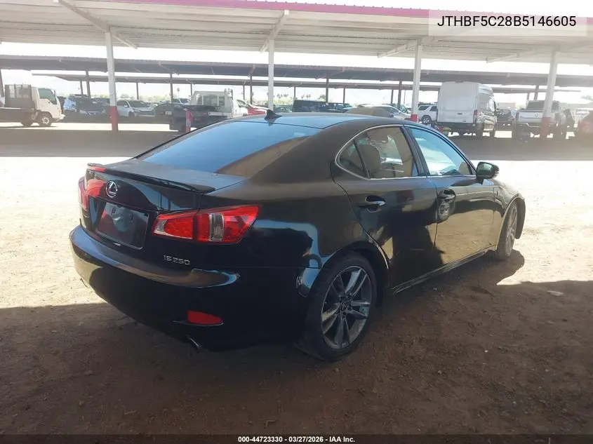 JTHBF5C28B5146605 2011 Lexus Is 250