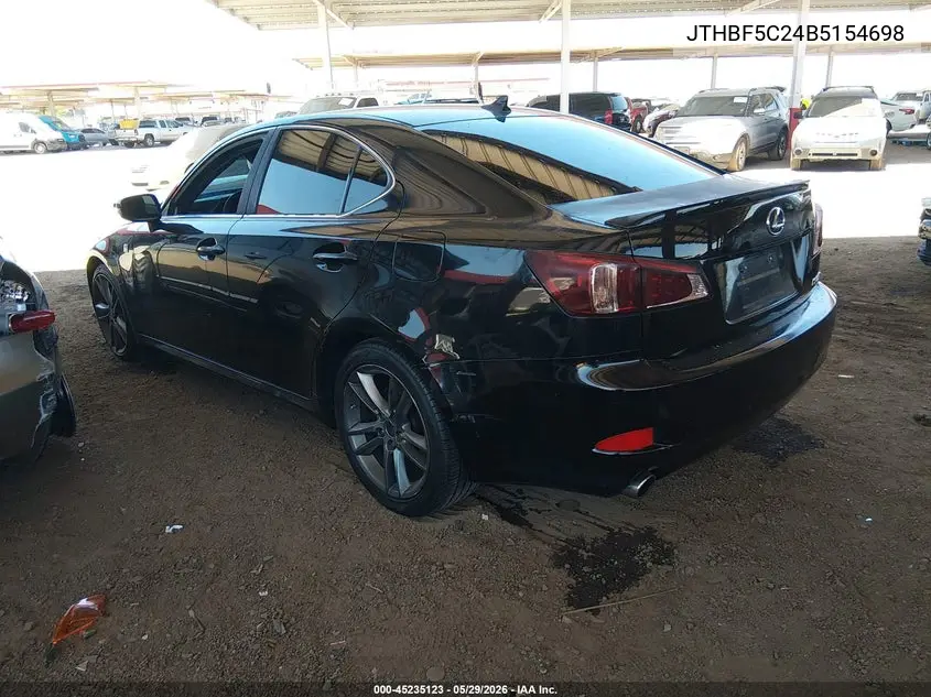 2011 Lexus Is 250 VIN: JTHBF5C24B5154698 Lot: 45235123
