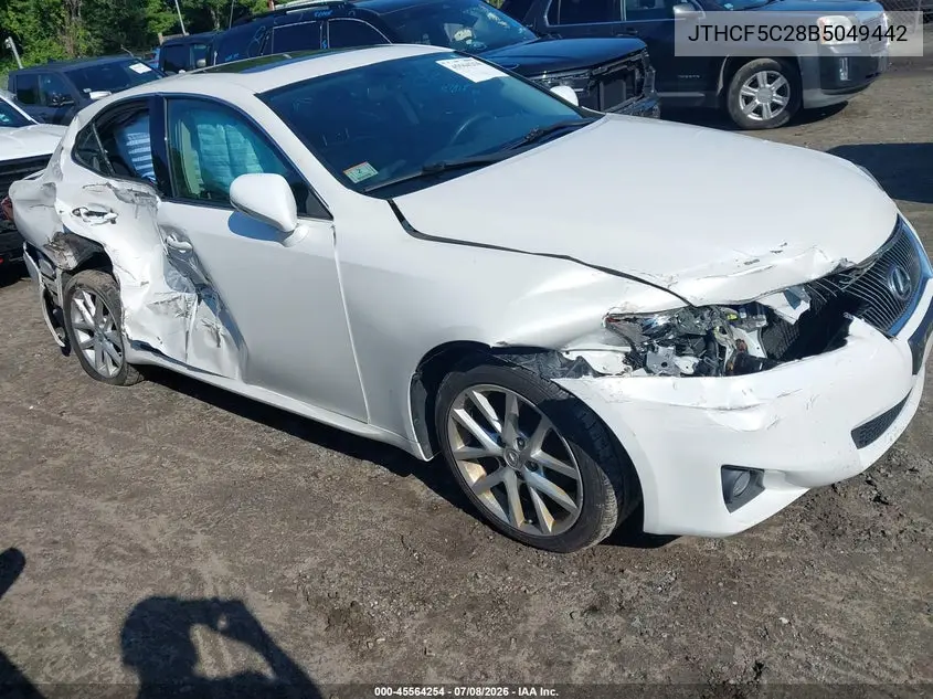 2011 Lexus Is 250 VIN: JTHCF5C28B5049442 Lot: 45564254