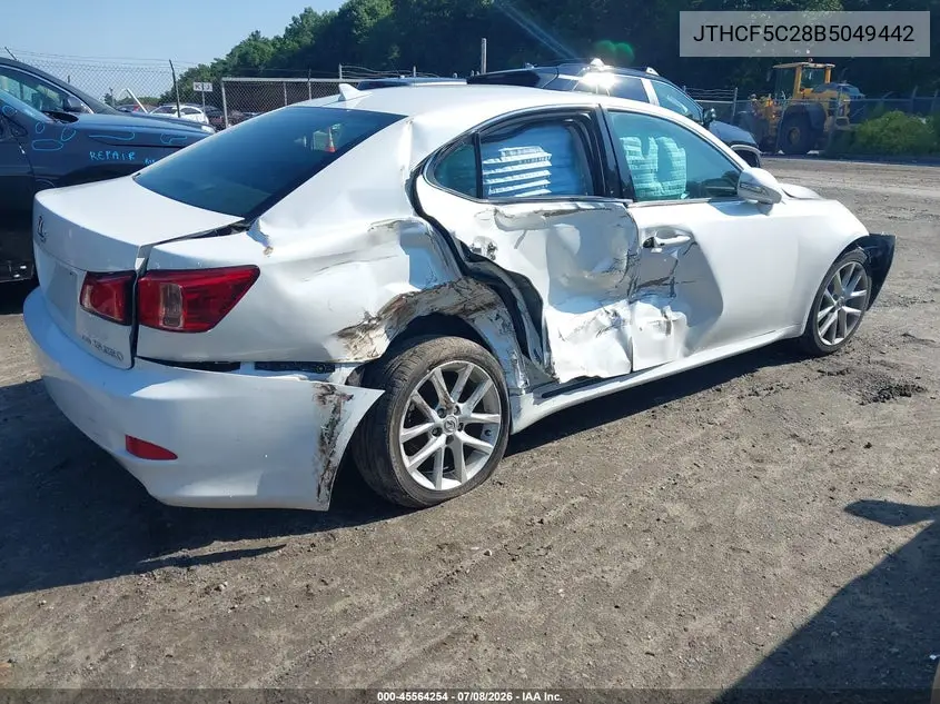 2011 Lexus Is 250 VIN: JTHCF5C28B5049442 Lot: 45564254