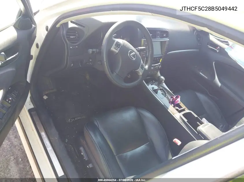 2011 Lexus Is 250 VIN: JTHCF5C28B5049442 Lot: 45564254