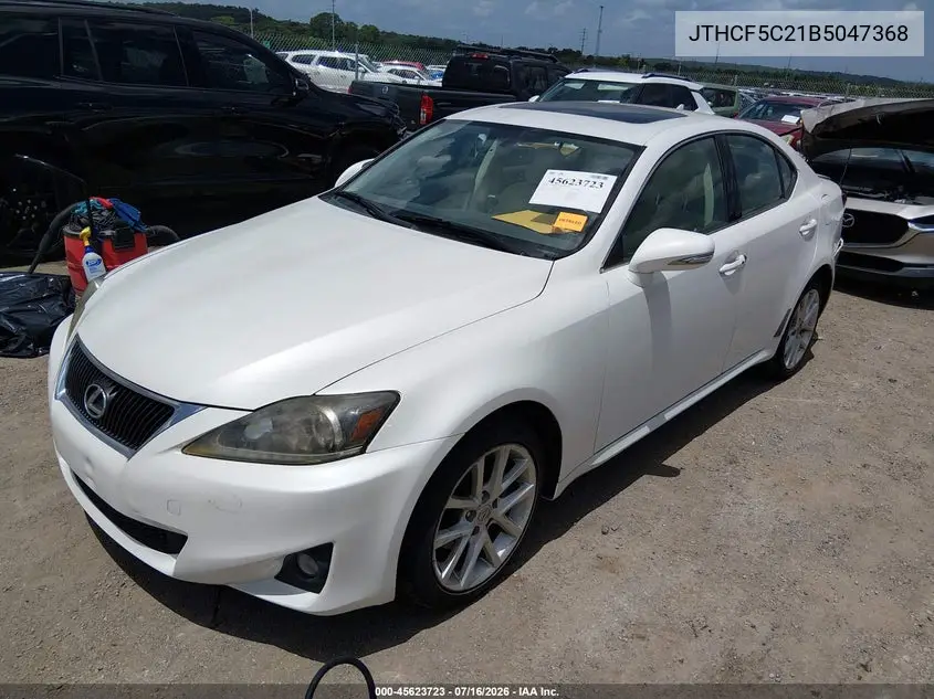 2011 Lexus Is 250 VIN: JTHCF5C21B5047368 Lot: 45623723