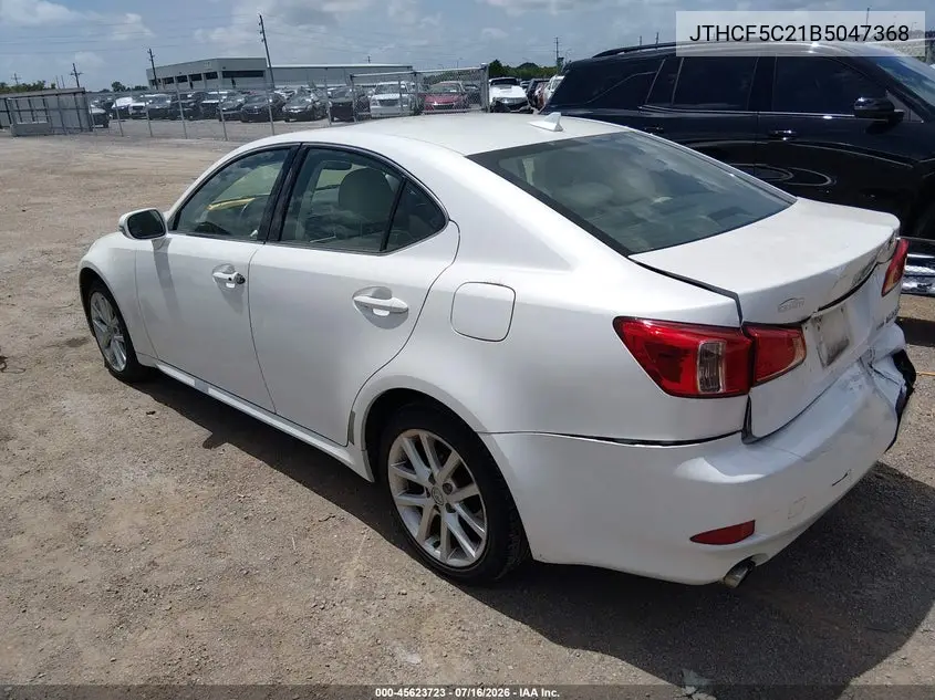 2011 Lexus Is 250 VIN: JTHCF5C21B5047368 Lot: 45623723