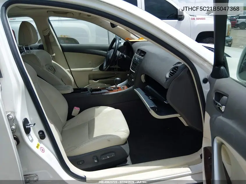 2011 Lexus Is 250 VIN: JTHCF5C21B5047368 Lot: 45623723