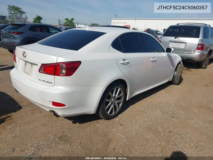 2012 Lexus Is 250 VIN: JTHCF5C24C5060357 Lot: 45245631