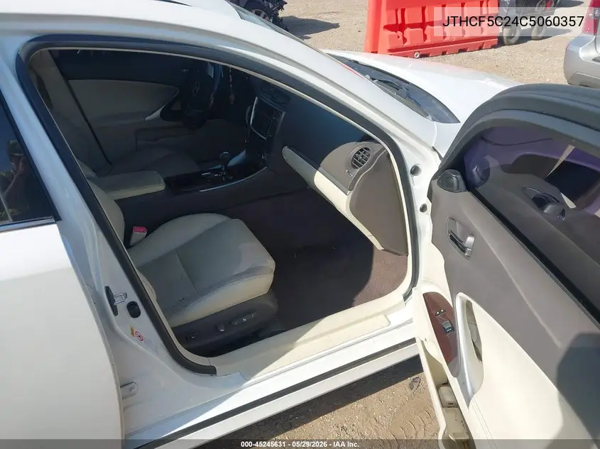 2012 Lexus Is 250 VIN: JTHCF5C24C5060357 Lot: 45245631