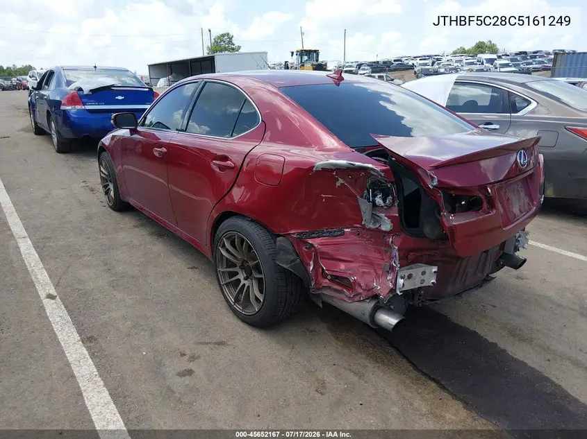 2012 Lexus Is 250 VIN: JTHBF5C28C5161249 Lot: 45652167