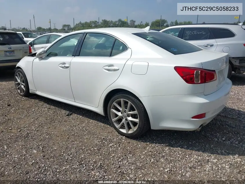 2012 Lexus Is 250 VIN: JTHCF5C29C5058233 Lot: 45669159