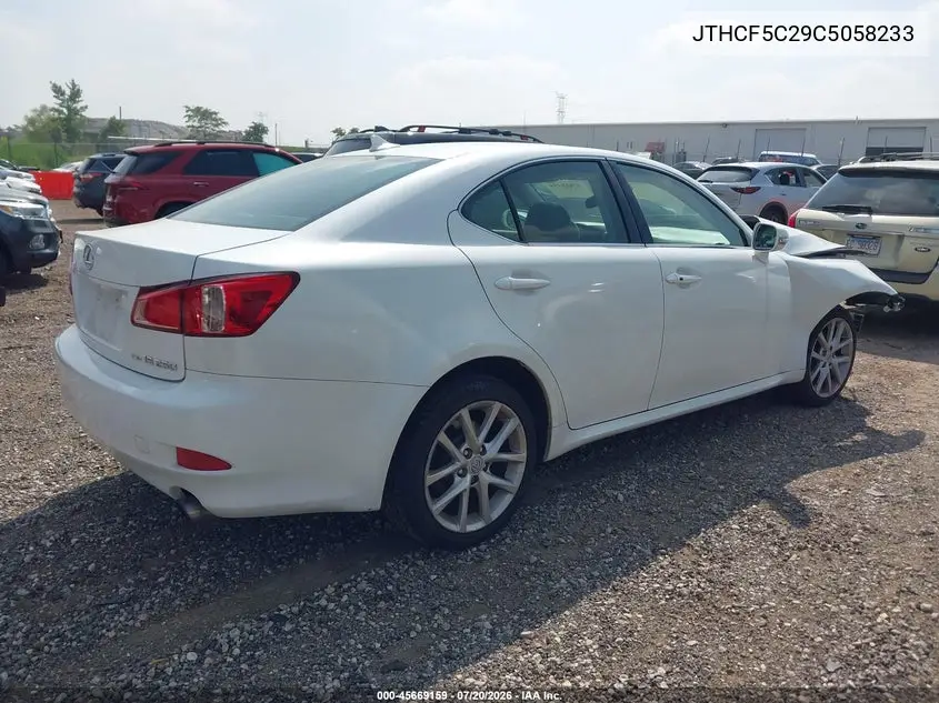 2012 Lexus Is 250 VIN: JTHCF5C29C5058233 Lot: 45669159