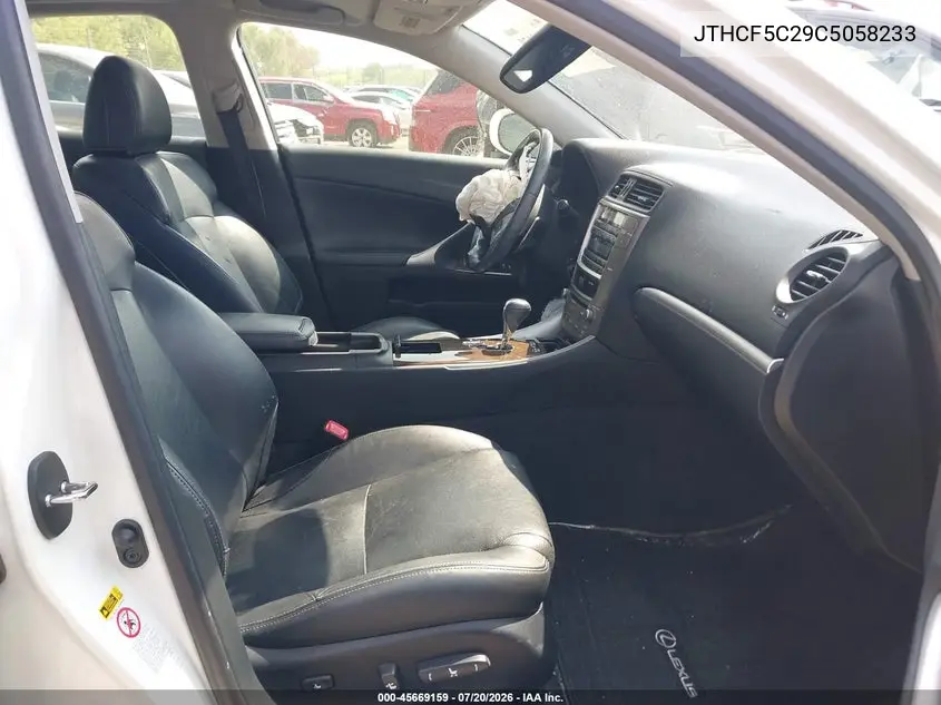 2012 Lexus Is 250 VIN: JTHCF5C29C5058233 Lot: 45669159