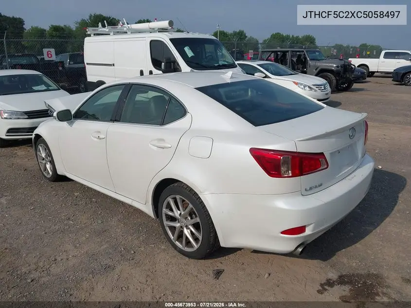 2012 Lexus Is 250 VIN: JTHCF5C2XC5058497 Lot: 45673953