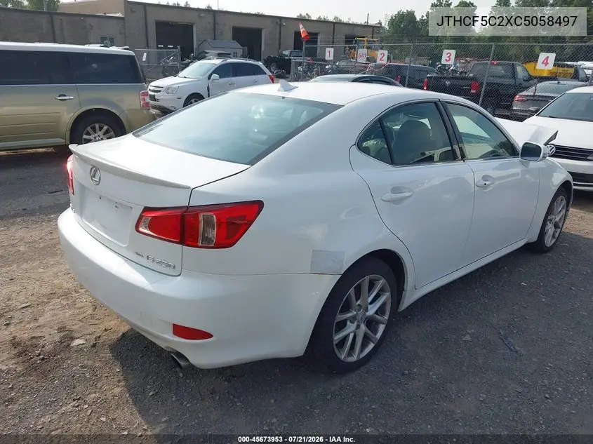 2012 Lexus Is 250 VIN: JTHCF5C2XC5058497 Lot: 45673953