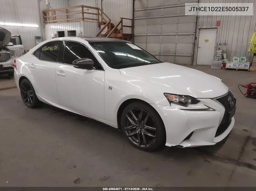 2014 Lexus Is 350 VIN: JTHCE1D22E5005337 Lot: 45604071