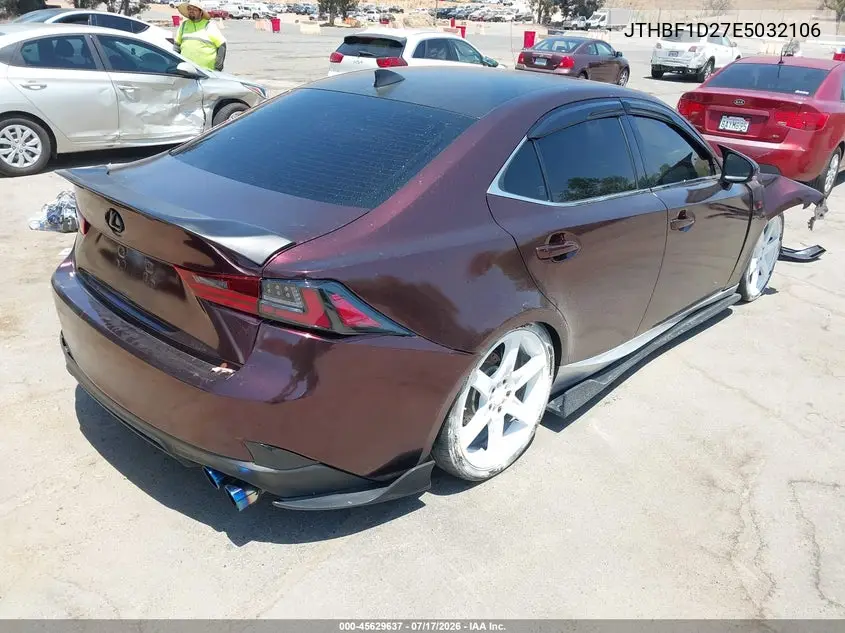 2014 Lexus Is 250 VIN: JTHBF1D27E5032106 Lot: 45629637