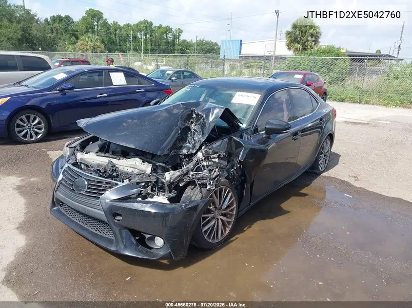 2014 Lexus Is 250 VIN: JTHBF1D2XE5042760 Lot: 45660278