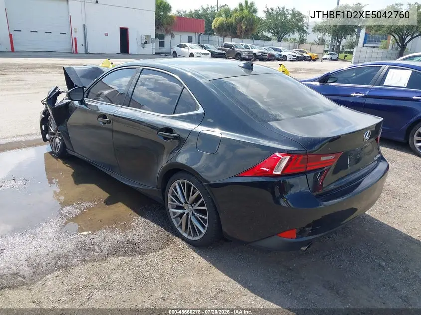 2014 Lexus Is 250 VIN: JTHBF1D2XE5042760 Lot: 45660278
