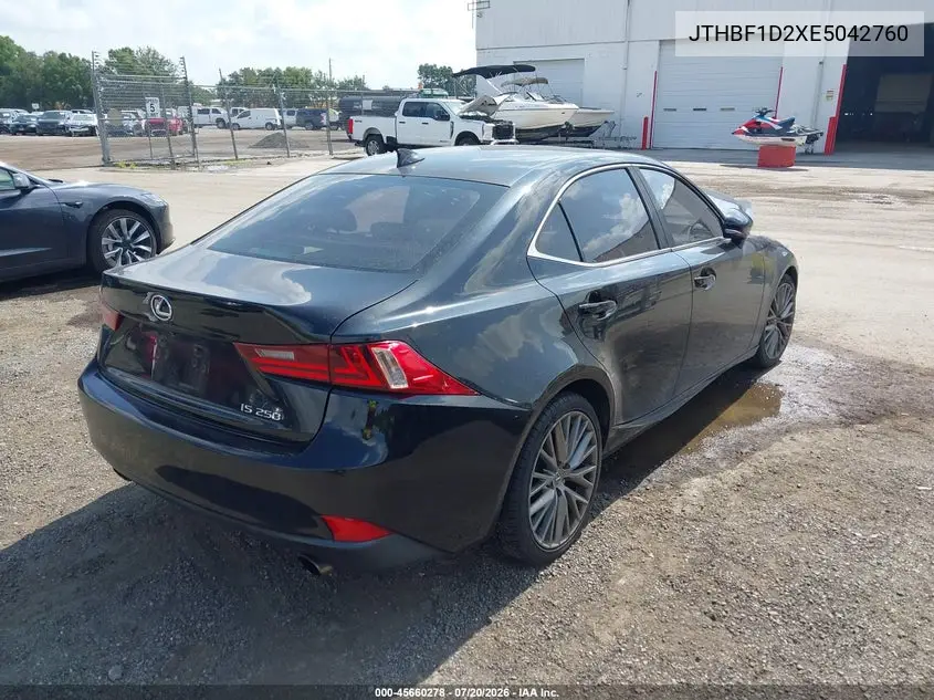 2014 Lexus Is 250 VIN: JTHBF1D2XE5042760 Lot: 45660278