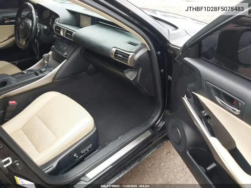 JTHBF1D28F5075483 2015 Lexus Is 250