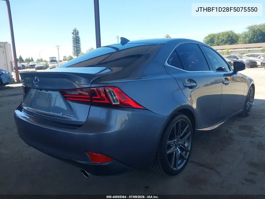2015 Lexus Is 250 VIN: JTHBF1D28F5075550 Lot: 45585364